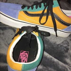 multicolor vans old schools .